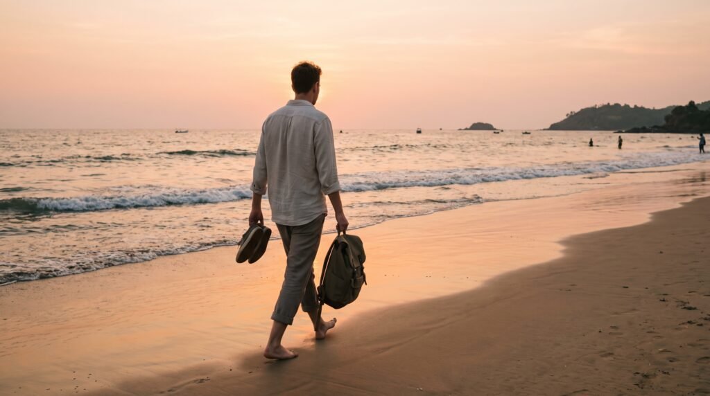 Scenic ocean view showcasing work-life balance from this digital nomad guide