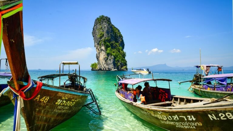 Southeast Asia travel guide featuring ancient temples and scenic tropical landscapes