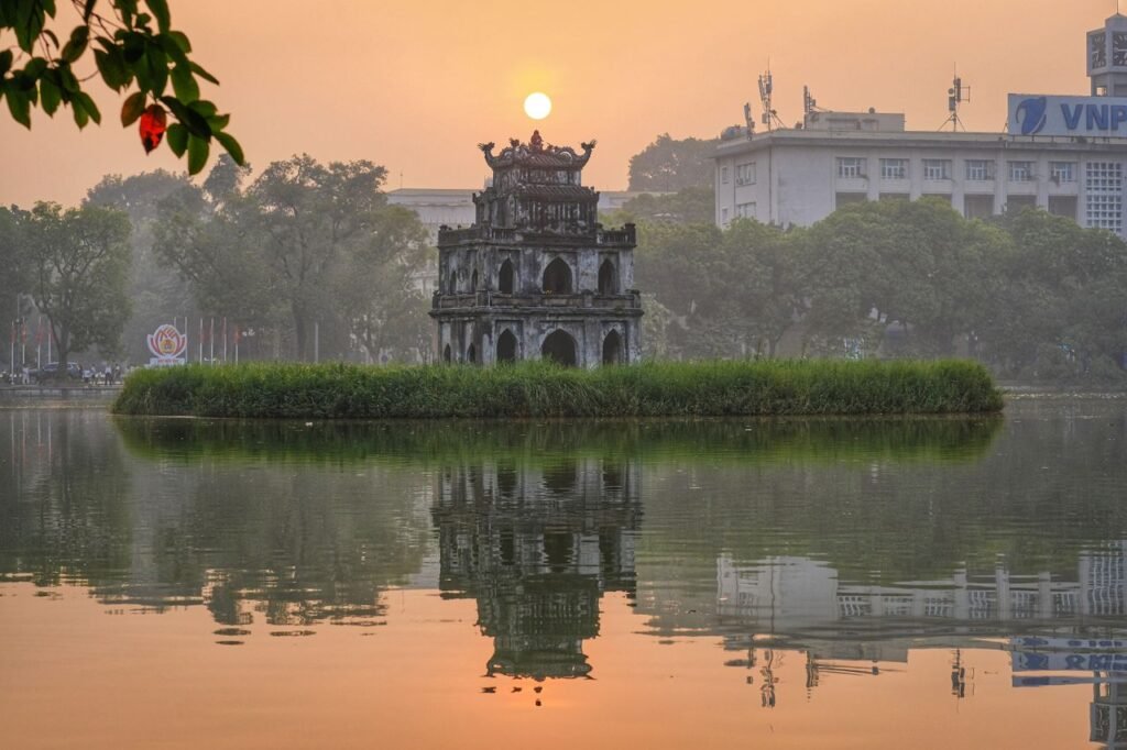 Southeast Asia Travel Guide
Tortoise Tower reflecting in Hoan Kiem Lake at sunset, Hanoi.